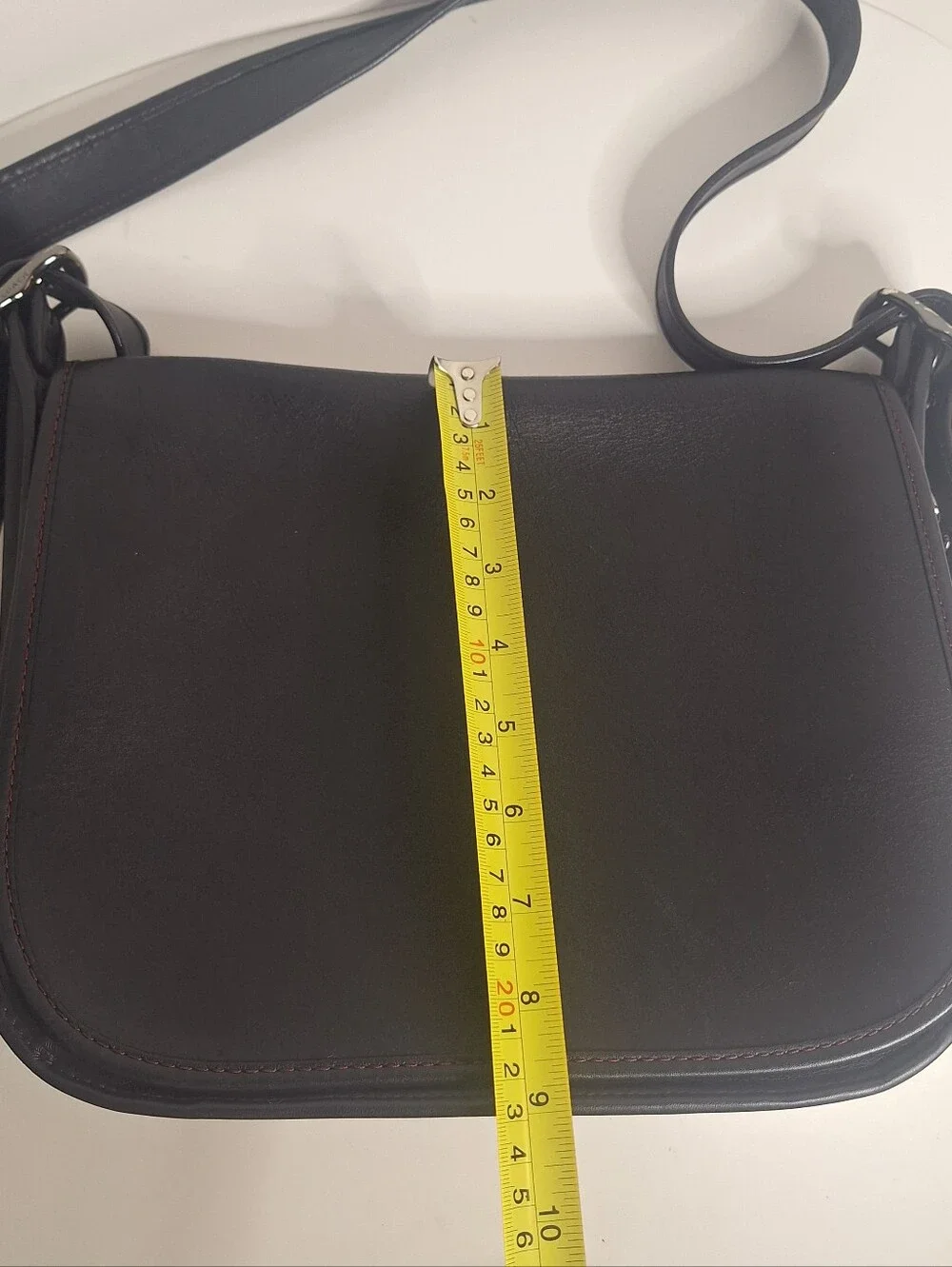 Coach Saddle Bag 75th Anniversary Leather Purse Crossbody 55298 Black Re-edition - Picture 15 of 16